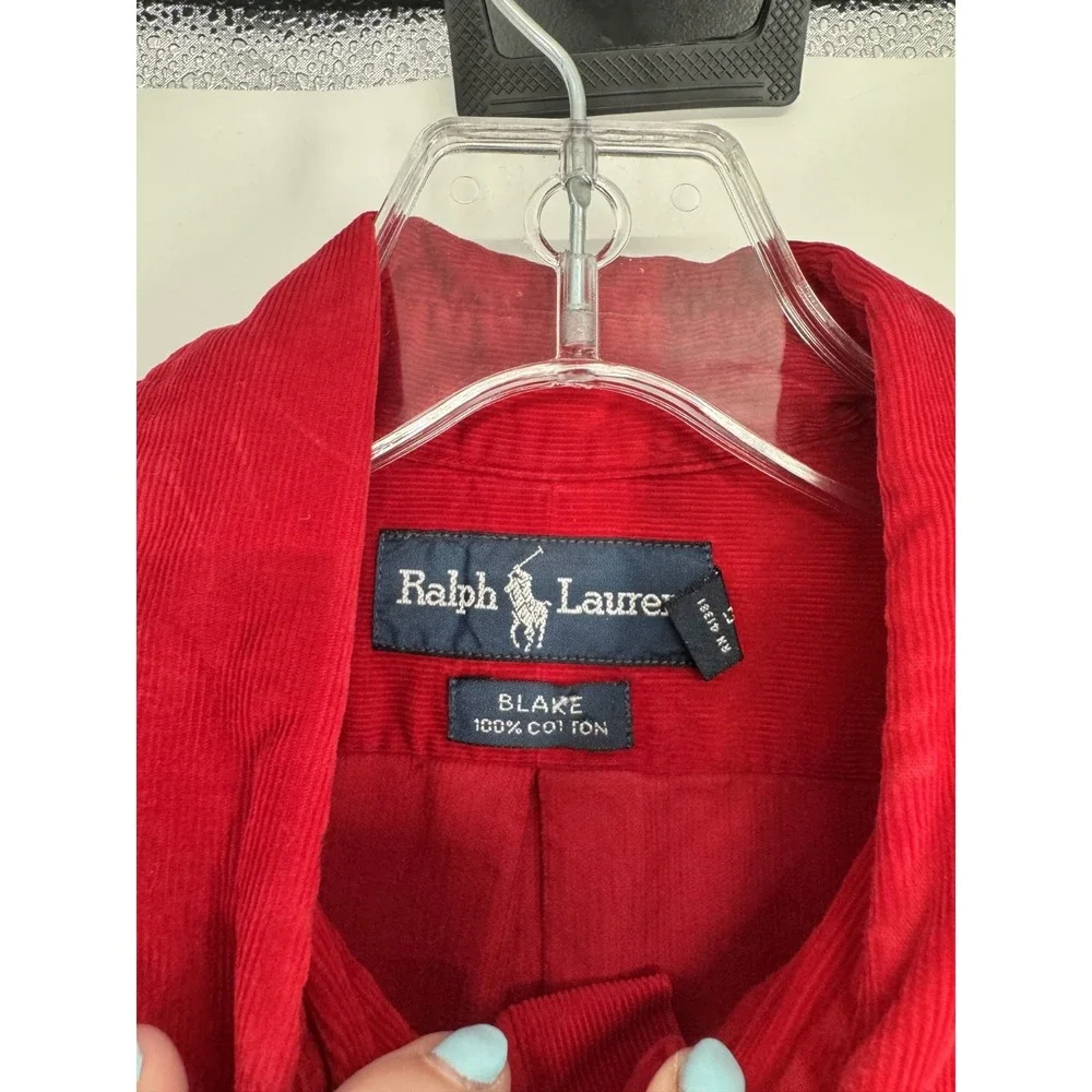 Polo Ralph Lauren Blake Corduroy Shirt Mens XL Vintage Long Sleeve Button Down